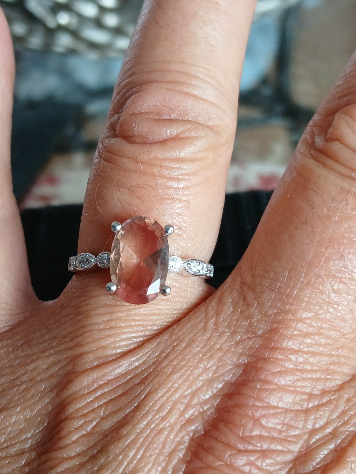 bague argent 925 zultanite, Handtassen en Accessoires, Ringen, Ophalen of Verzenden, Zilver, Zilver