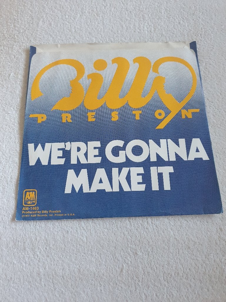 S - Billy Preston – Space Race / We're Gonna Make It - 1973, CD & DVD, 7 inch, Comme neuf, EP, R&B et Soul
