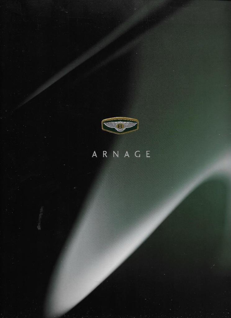 BENTLEY ARNAGE,  1998, Boeken, Auto's | Folders en Tijdschriften, Ophalen of Verzenden, Zo goed als nieuw, Overige merken