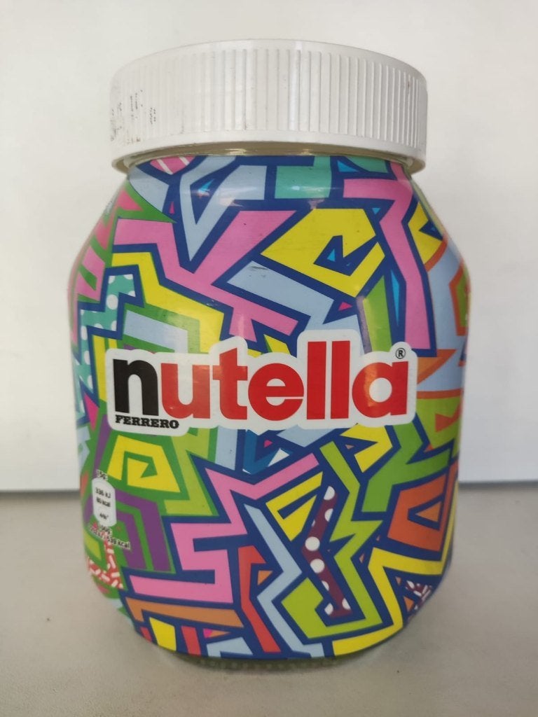 Pot de Nutella style pop art., Enlèvement, Comme neuf, Autres types