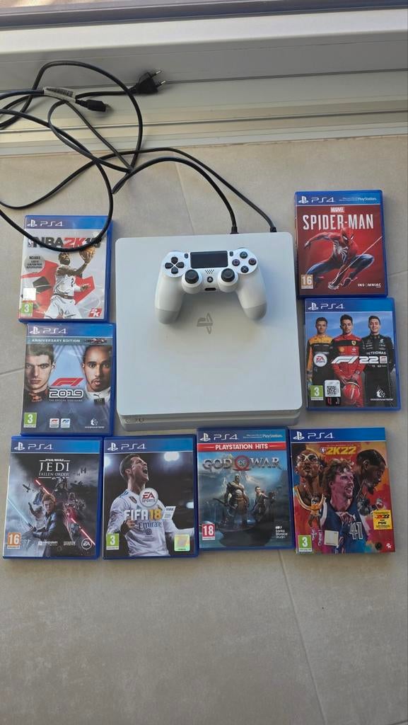 Ps4 + 1 controller + 8 spellen 140eur, Games en Spelcomputers, Spelcomputers | Sony PlayStation 4, Ophalen