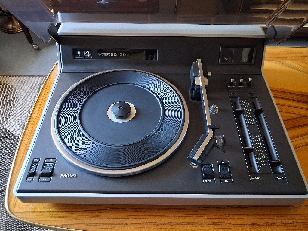 Philips 907 platenspeler, Ophalen, Zo goed als nieuw, Platenspeler, Philips