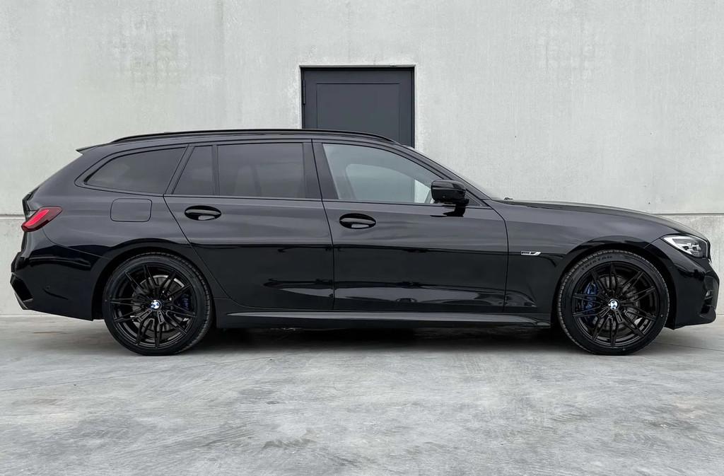 BMW 3 Serie 330 M-Pack*Trekhaak*Carplay*Pano*Sportrem*Keyles, Autos, Cuir, Achat, Euro 6, Noir