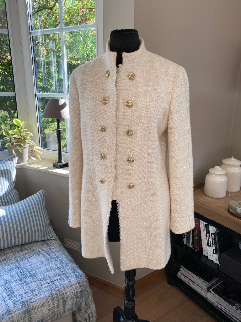 Blazer bouclé écru « Monton » SCAPA - 40, Taille 38/40 (M), Scapa, Enlèvement ou Envoi, Beige