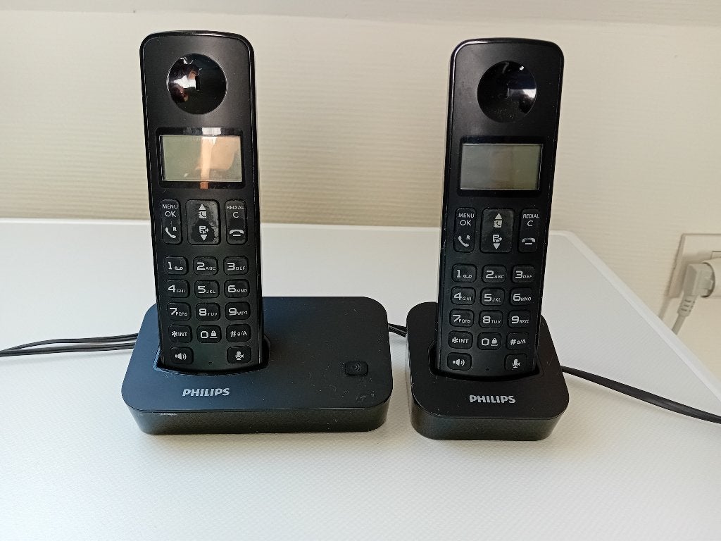 Telefoon Philips duo, Telecommunicatie, Ophalen, Gebruikt, 2 handsets