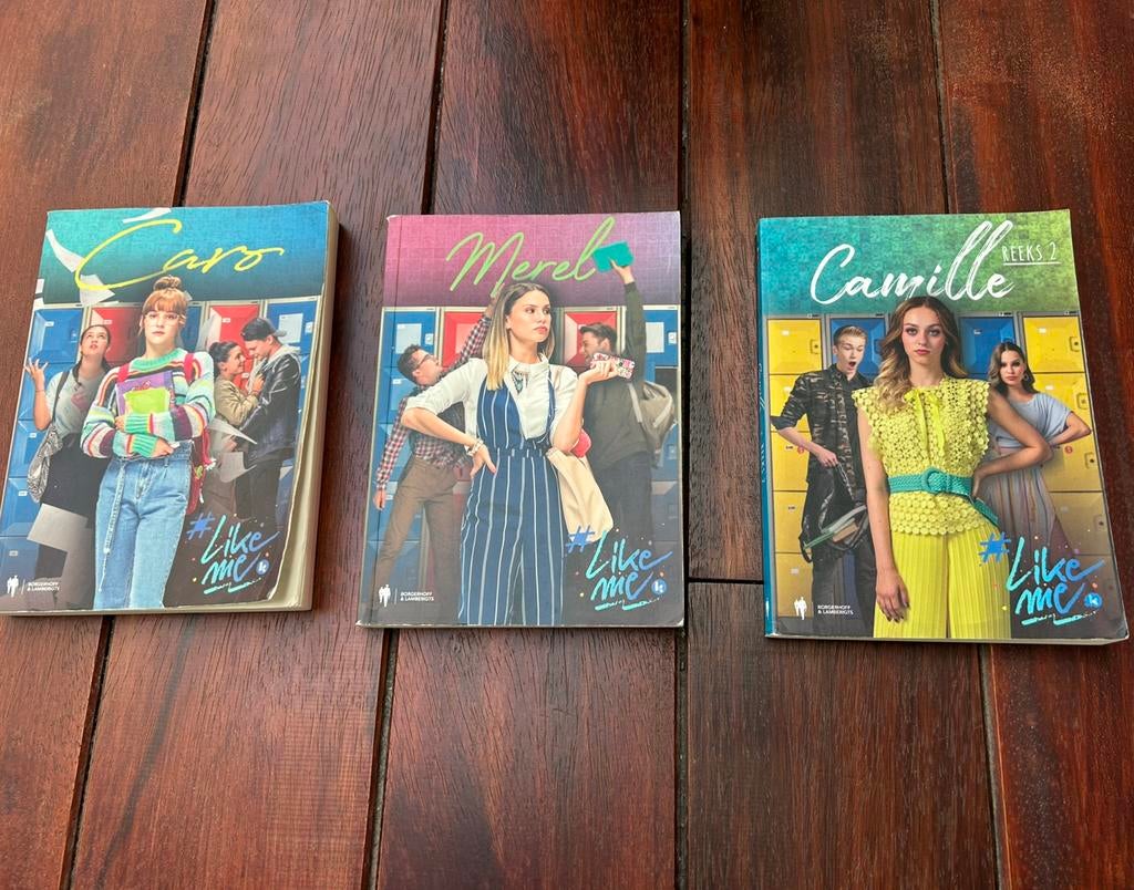 Like me boeken Caro, Merel en Camille, Boeken, Ophalen, Zo goed als nieuw
