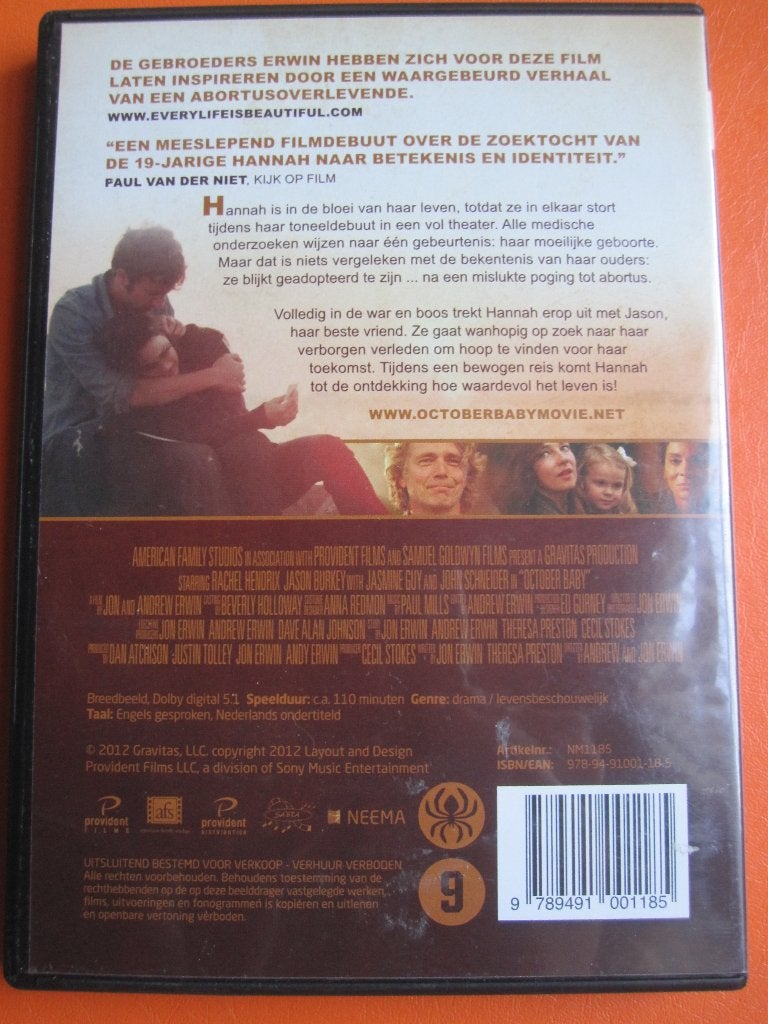 Bébé d'octobre, CD & DVD, Enlèvement ou Envoi, Anglais, À partir de 12 ans, Néerlandais