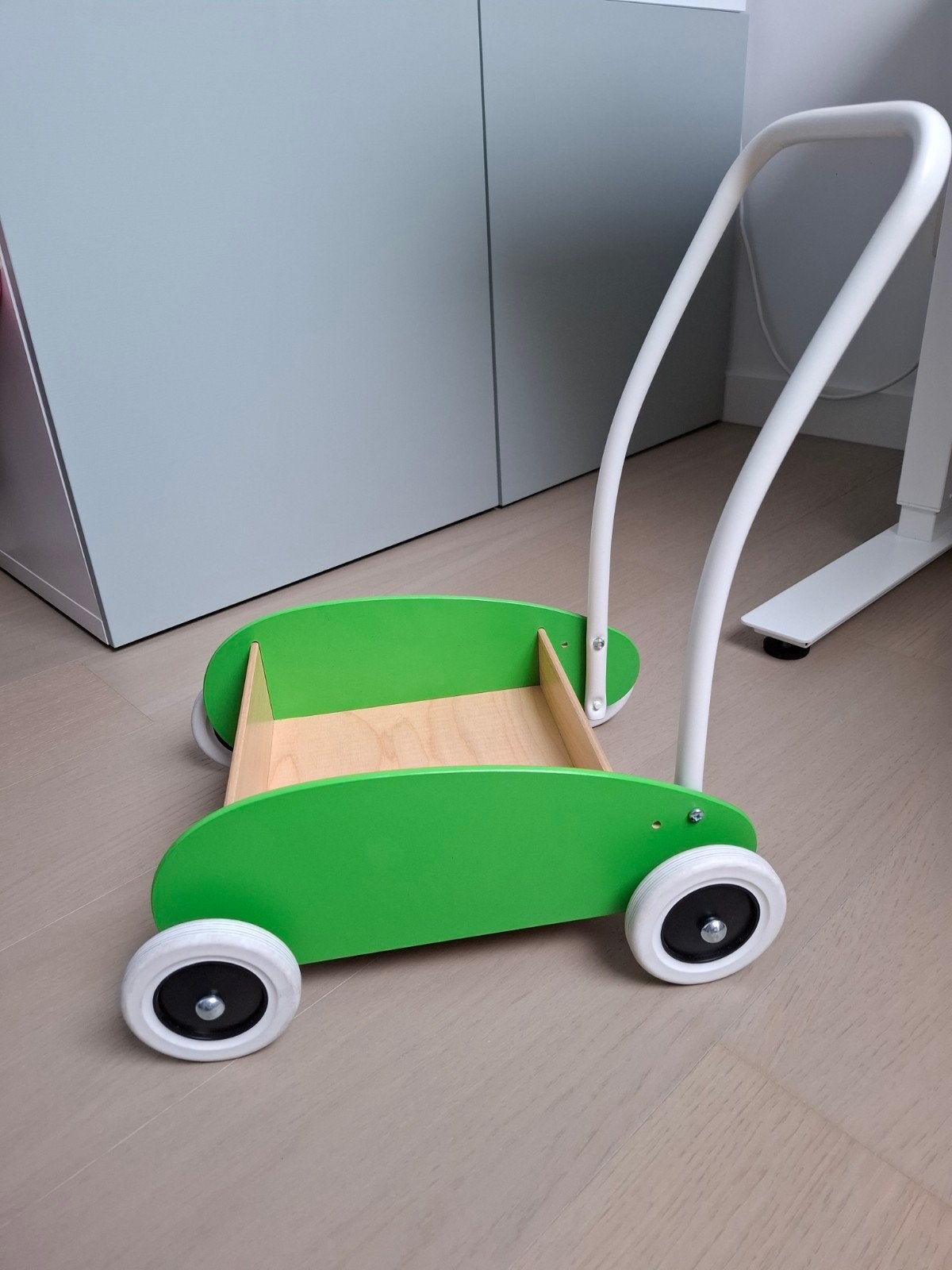chariot de marche pour tout-petits Ikea Mula vert, Enlèvement, Comme neuf
