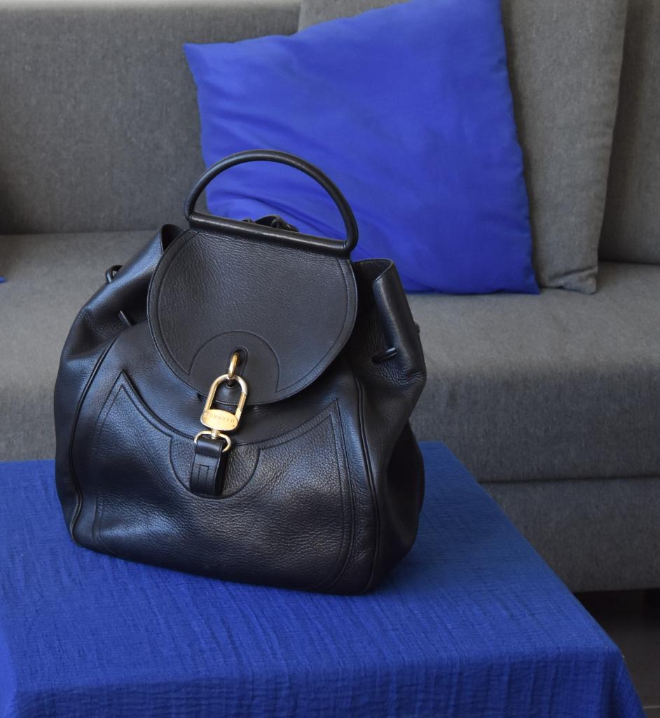 Delvaux Lucifer backpack in zwart leer + spiegel/certificaat, Bijoux, Sacs & Beauté, Sacs | Sacs Femme, Enlèvement, Utilisé, Noir