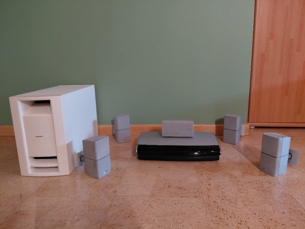 Bose Lifestyle AV18 Home cinema + Boselink versterker, Autres marques, Autres lecteurs, Enlèvement, Utilisé