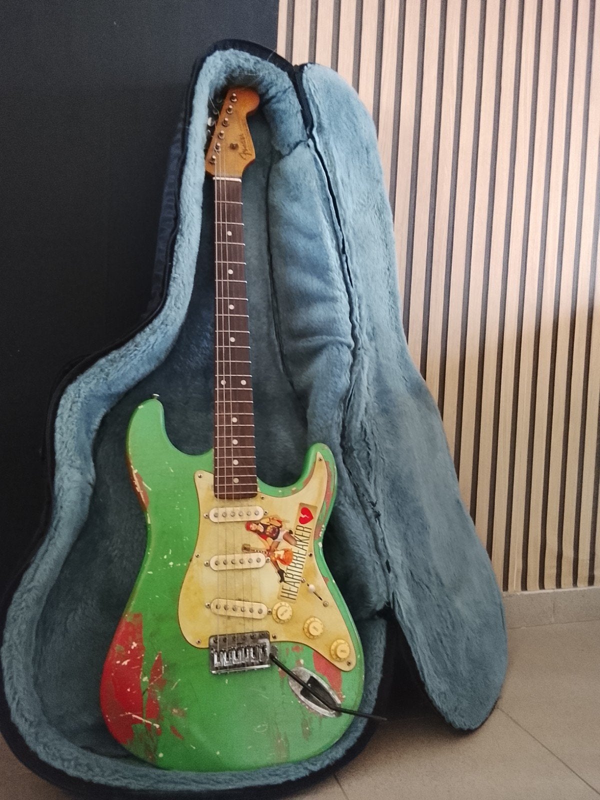 Fender stratocaster + Fender gitaartas in begrepen, Ophalen, Gebruikt, Fender