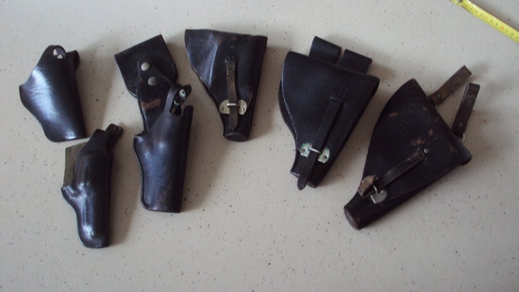 lot zwarte holsters Rijkswacht politie leger ABL ?, Verzamelen, Militaria | Algemeen, Ophalen of Verzenden, Rijkswacht