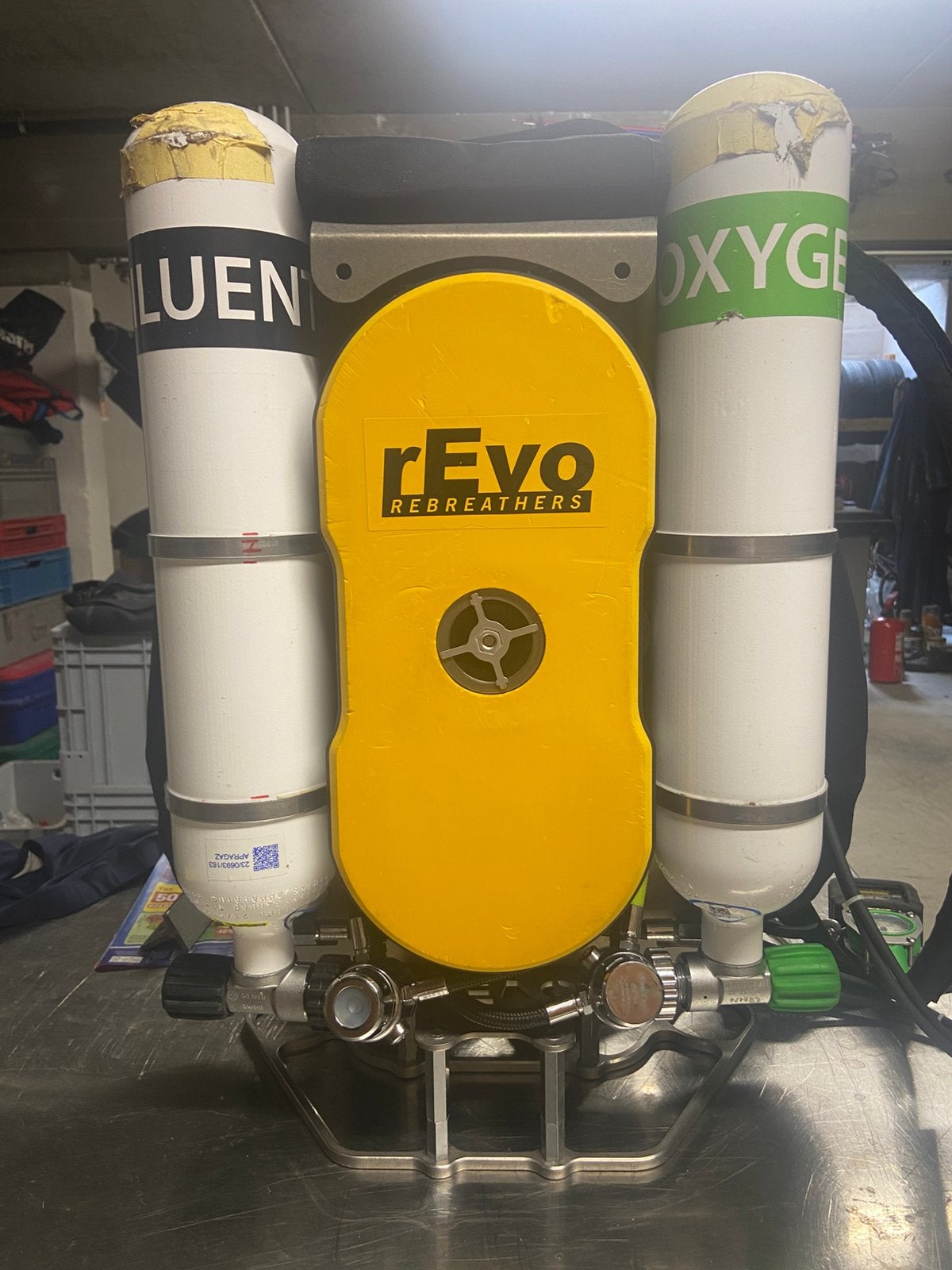 Rebreather rEvo micro, Ophalen, Zo goed als nieuw