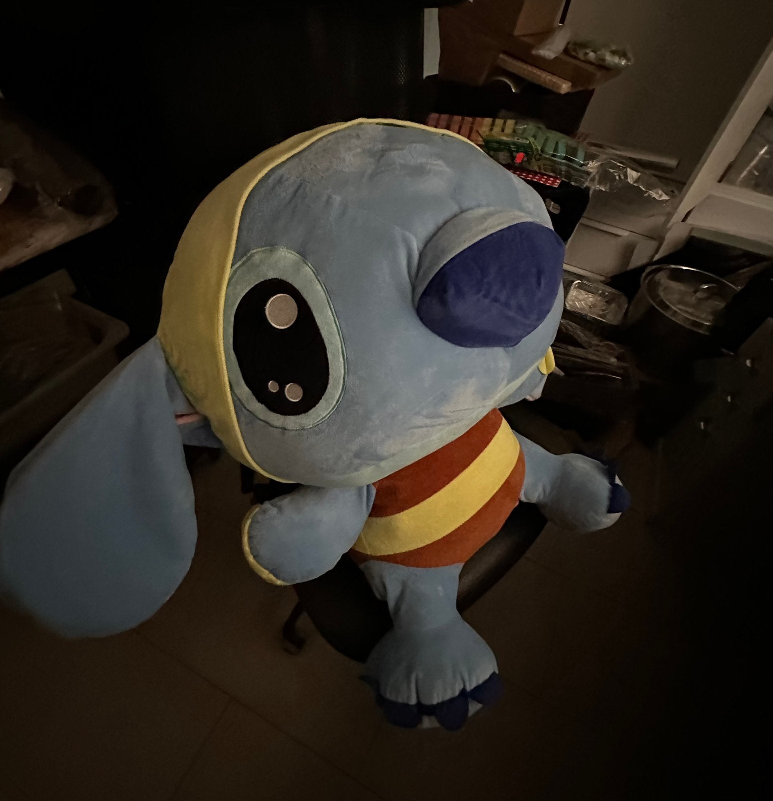 GRANDE PELUCHE STITCH, Bleu, Disney, Grand (plus de 80 cm), Comme neuf