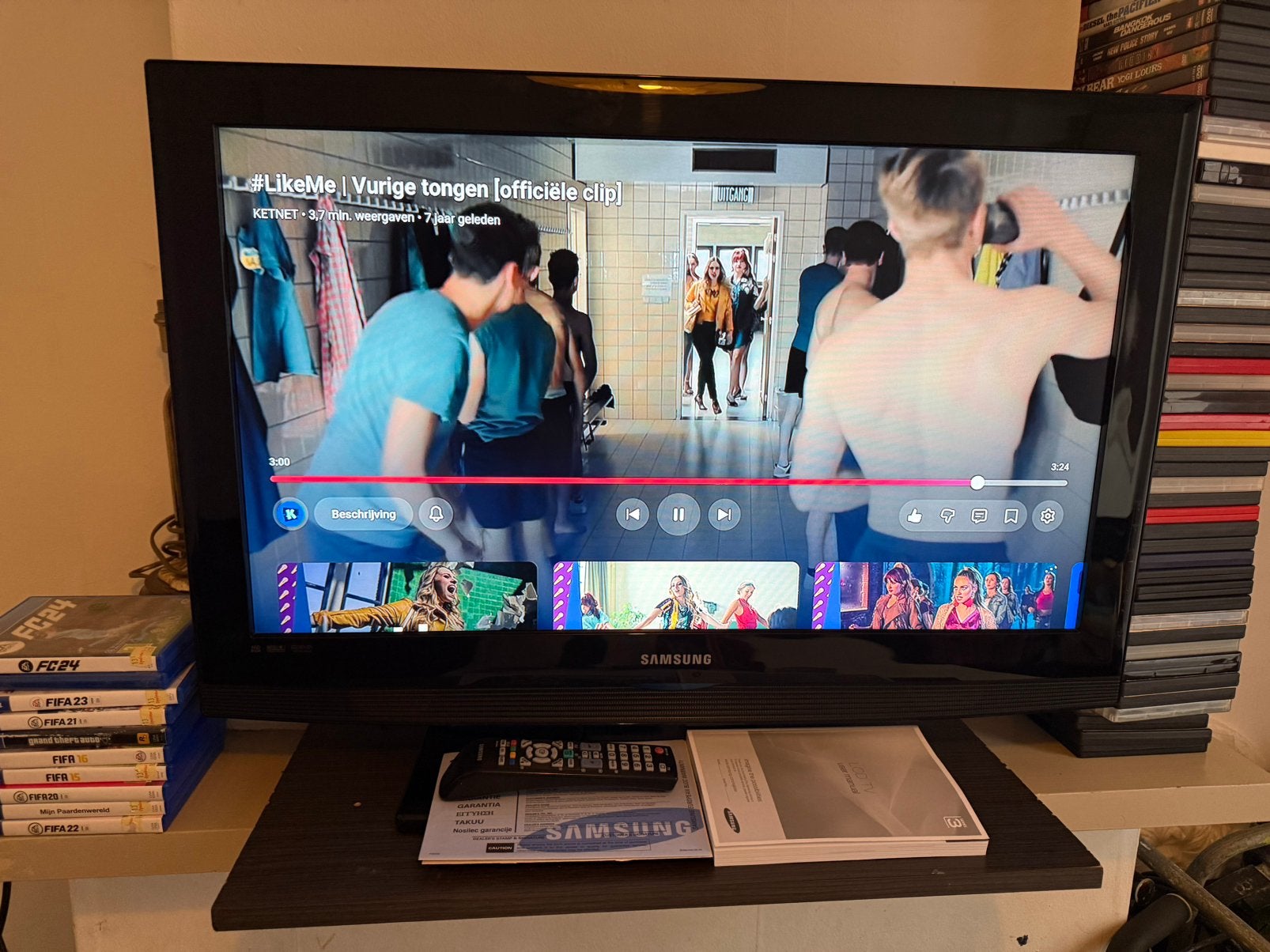 Samsung LED-televisie, TV, Hi-fi & Vidéo, Télévisions, Enlèvement ou Envoi, Comme neuf, LED, Samsung