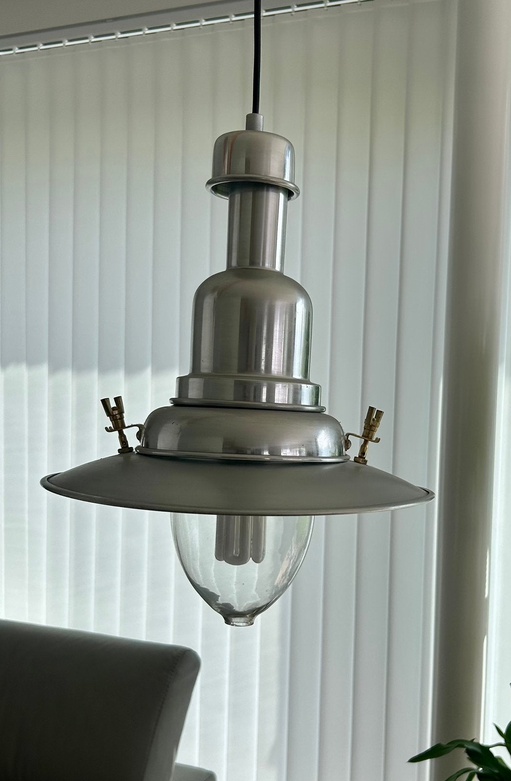 Plafondlamp in industriële stijl, Ophalen, Gebruikt