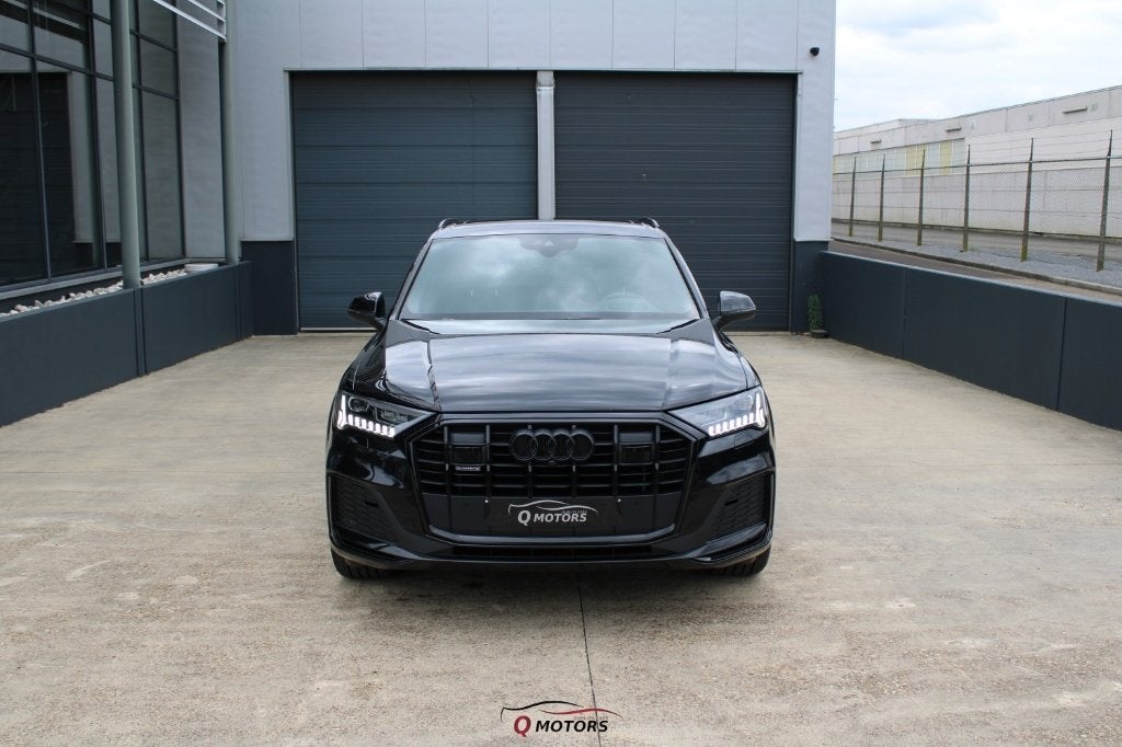 Audi Q7 55 TFSi E S line/PANO/ACC/LED/CAMERA/B&O/HUD, Auto's, Audi, Automaat, 2995 cc, Zwart, Leder