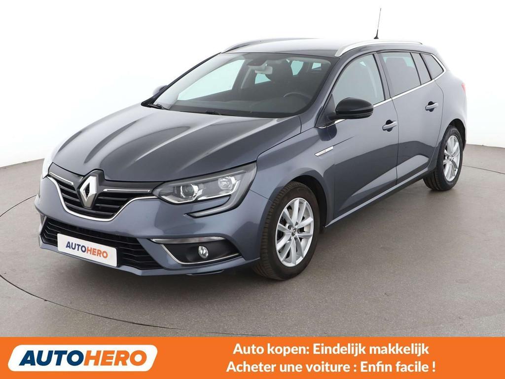 Renault Mégane 1.2 TCe Limited (bj 2017, automaat), Auto's, Stof, Gebruikt, Zwart, https://public.car-pass.be/vhr/690e6d92-e7fb-4a06-a476-65e7e2f2da10