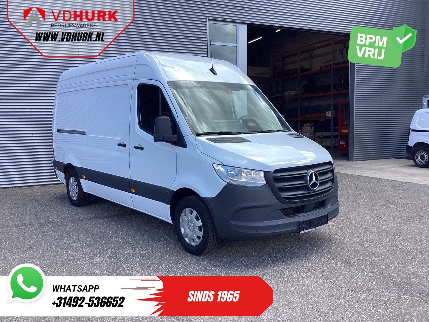 Mercedes-Benz Sprinter 315 CDI Aut. L2H2 3.5t Trekverm./ Sto, Auto's, Automaat, Parkeersensor, Wit, Mercedes-Benz