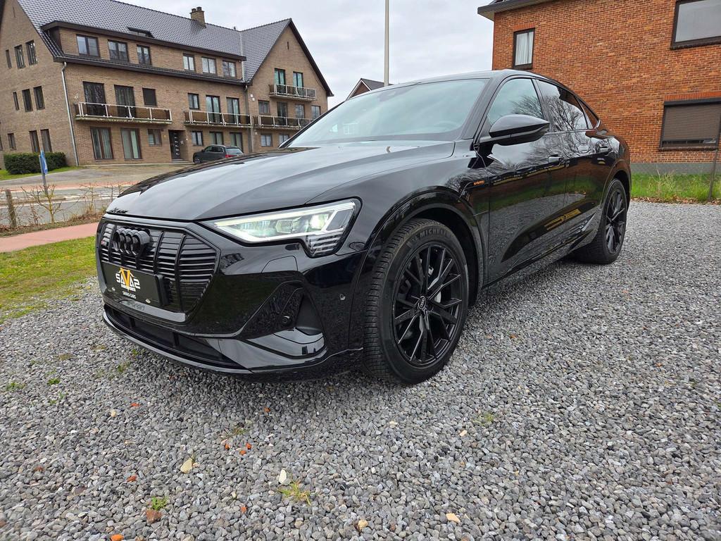 Audi e-tron E-Tron 95 kWh 55 Sportback Quattro S line/pano, Auto's, Automaat, Gebruikt, Leder, 5 zetels
