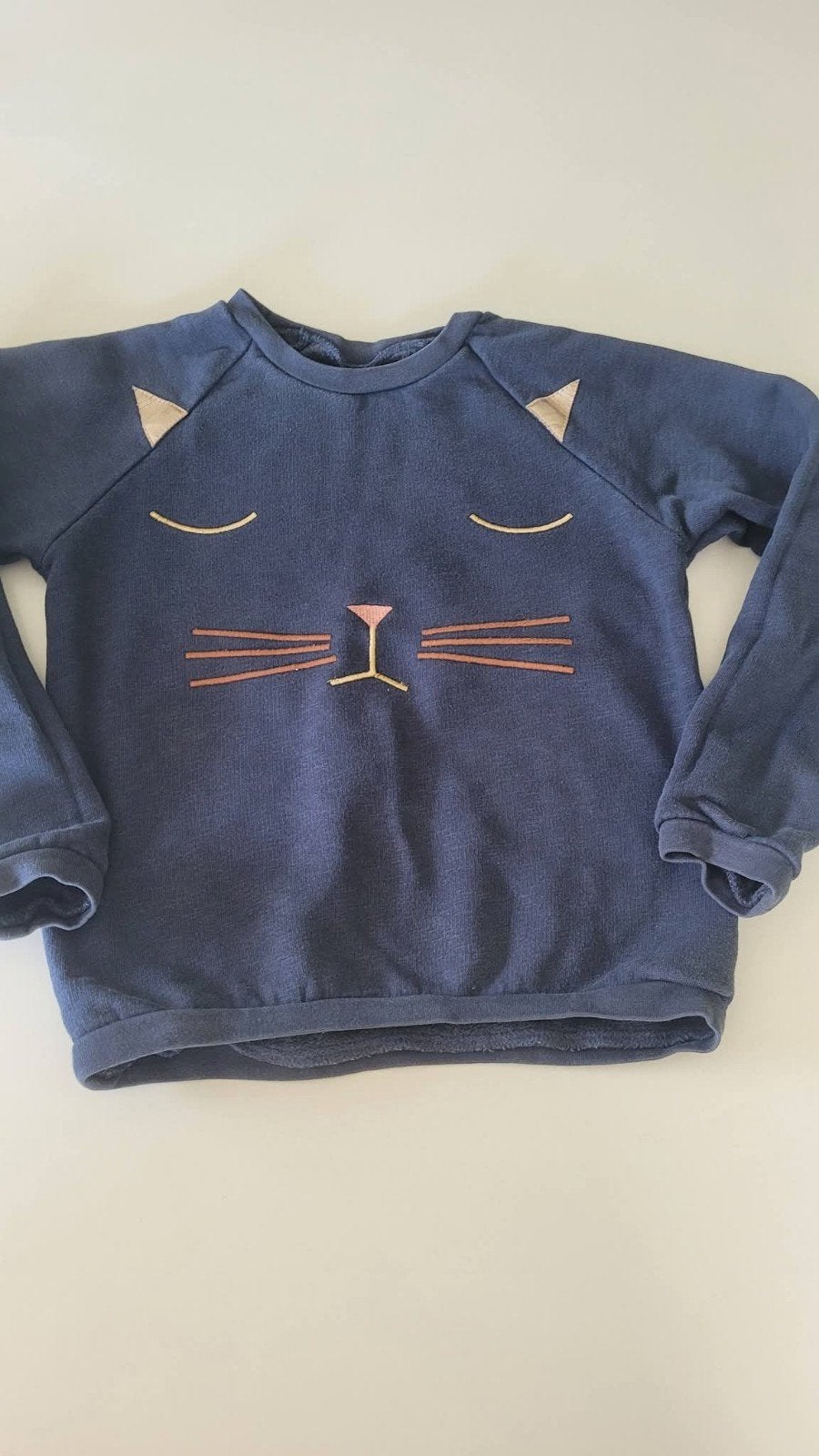 Blauwe sweater kat Maat: 122 Merk: Filou, Ophalen of Verzenden