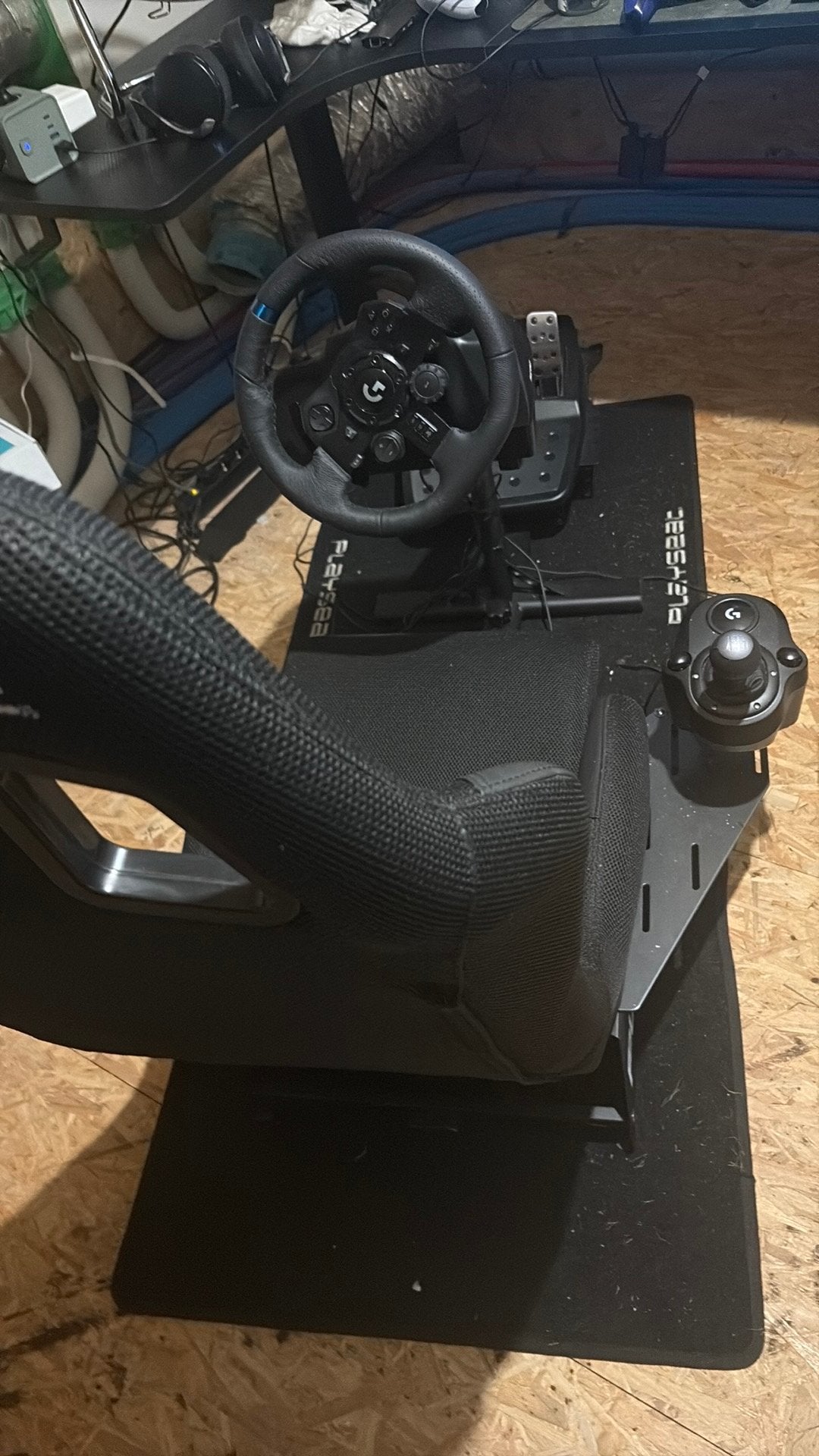 Logitech g923 Playseat Evolution +Driving Force Shifter, Ophalen, Nieuw, Playseat of Racestoel, PlayStation 4