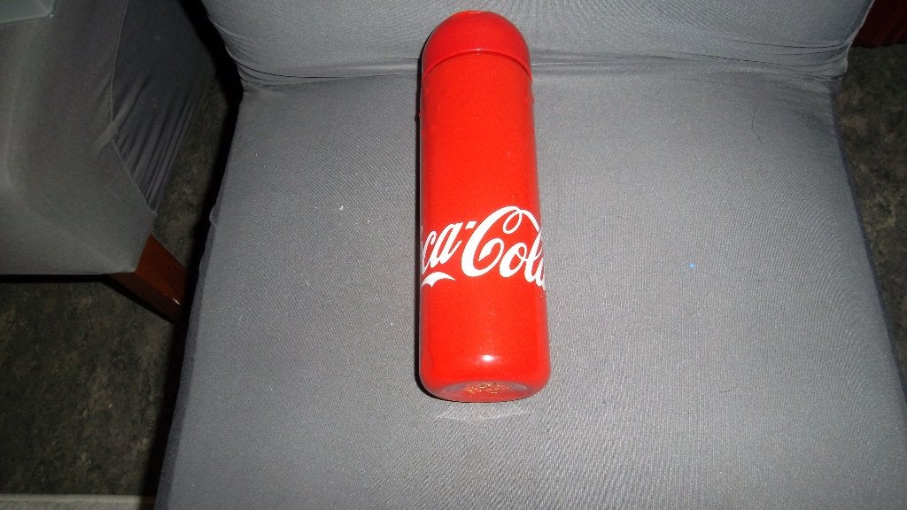 coca cola drinkfles metaal , rood, Verzamelen, Ophalen, Zo goed als nieuw