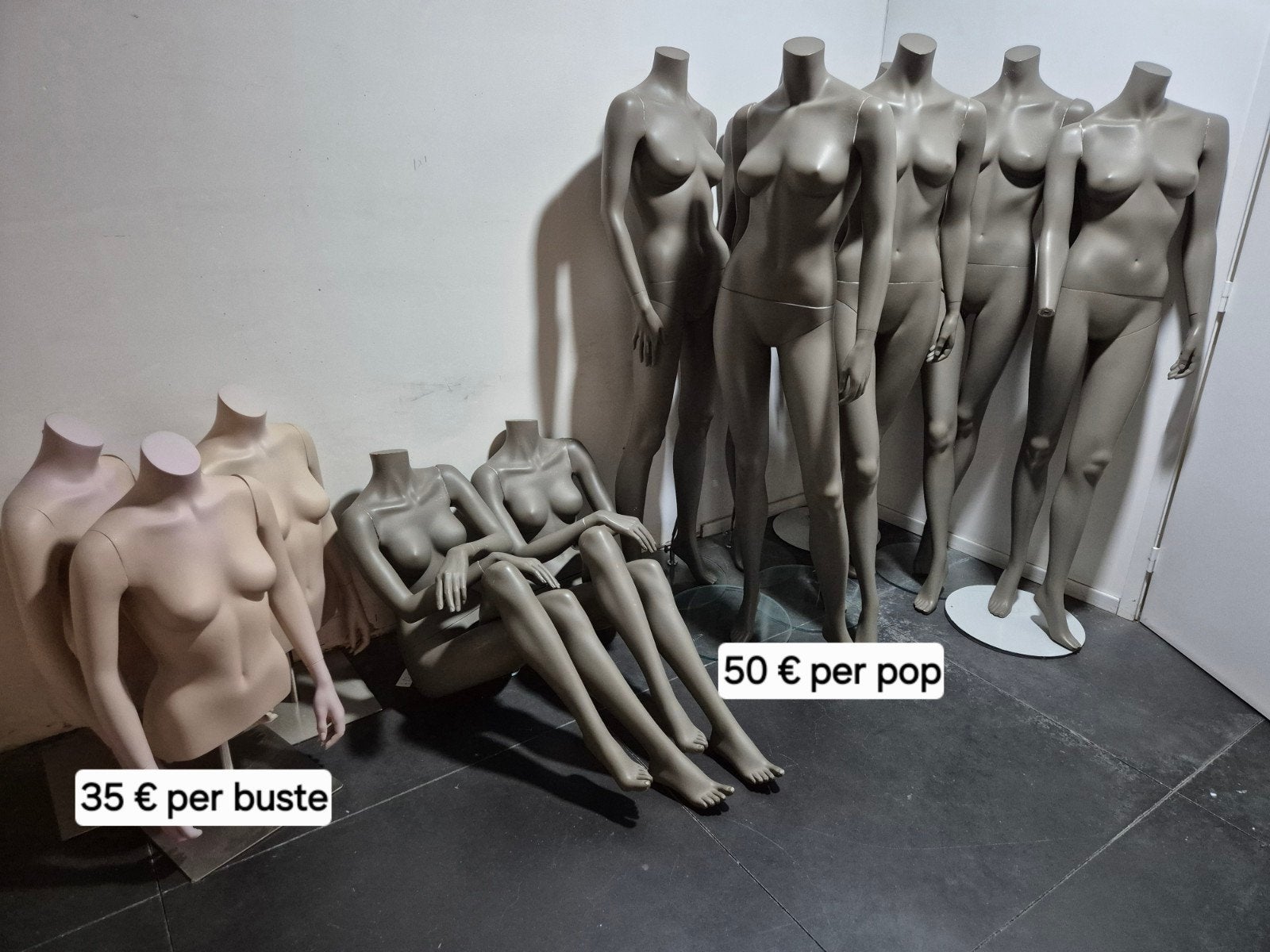 Te koop  verschillende paspoppen, Enlèvement