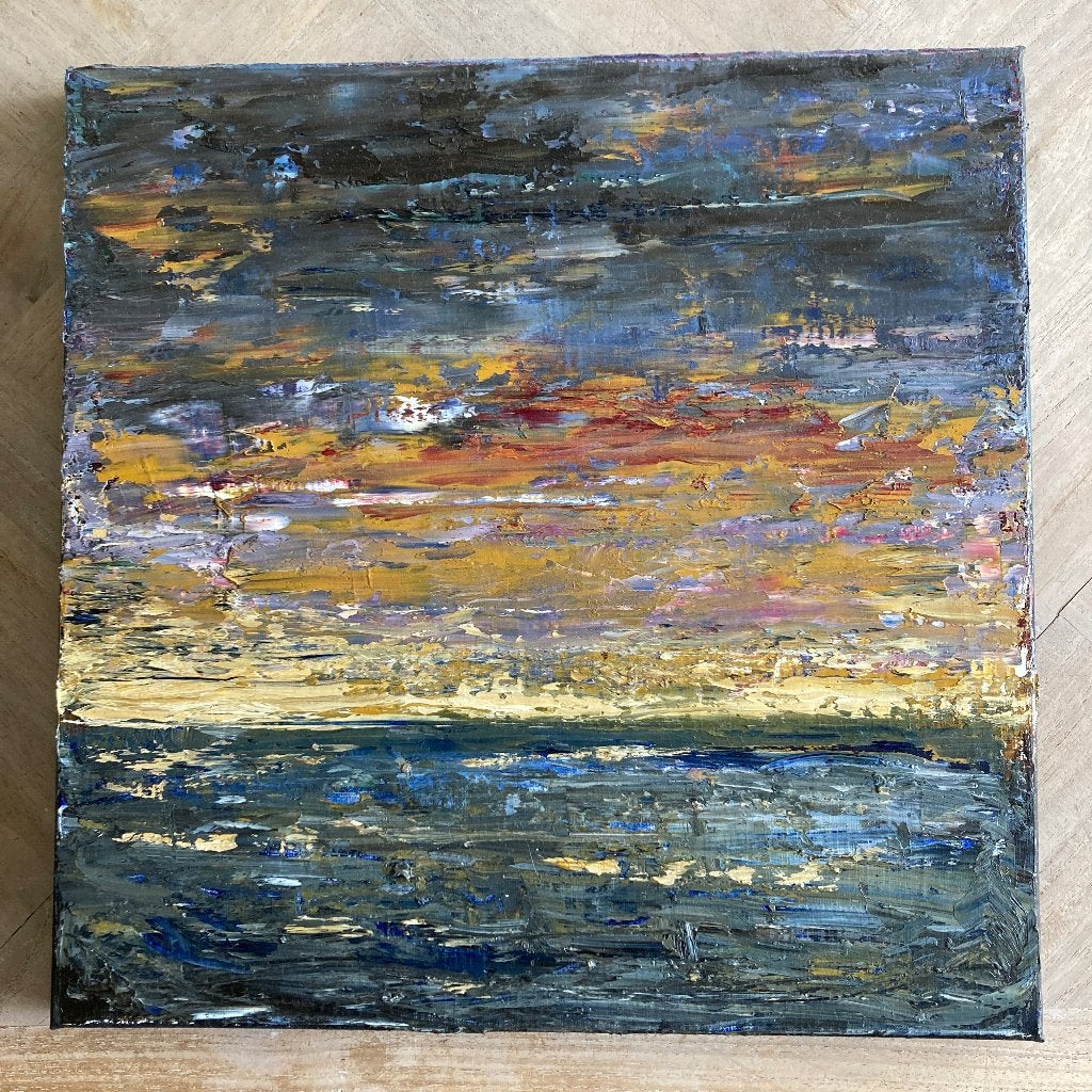 Schilderijen - Marines, Antiquités & Art, Enlèvement, Peint à la main, Peinture à l'huile, Paysage