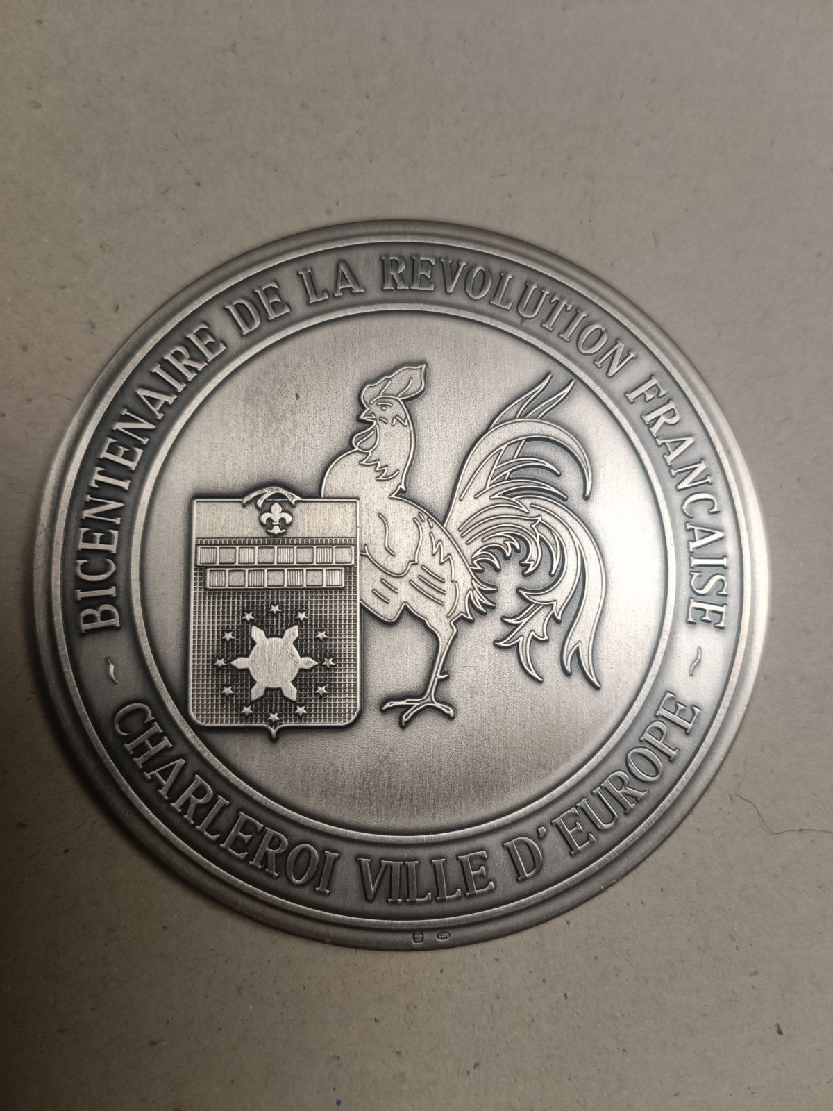 Medaille voor de tweehonderdste verjaardag van de Franse Rev, Ophalen of Verzenden, Overige materialen