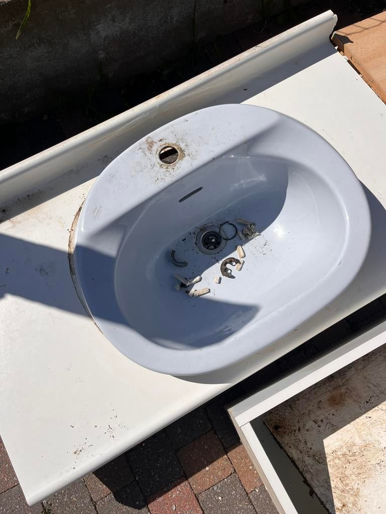 Wasbak badkamer, Enlèvement, Utilisé, Lavabo