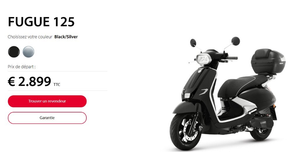 SYM FUGUE 125, Vélos & Vélomoteurs, Scooters | SYM, Neuf, Autres modèles, 125 cm³, Enlèvement