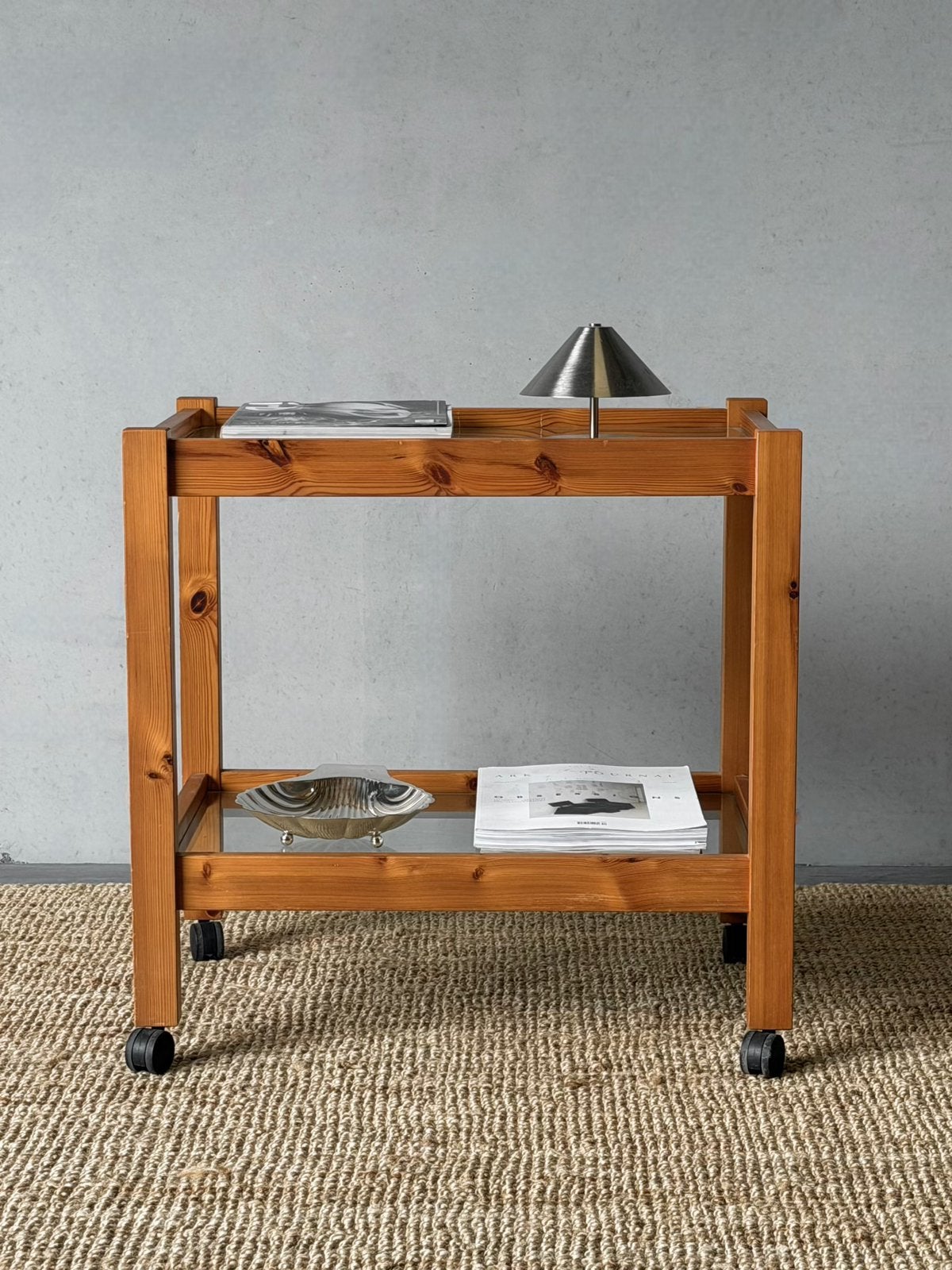 Vintage Ikea serveerwagen, 1980, Huis en Inrichting, Ophalen, Zo goed als nieuw
