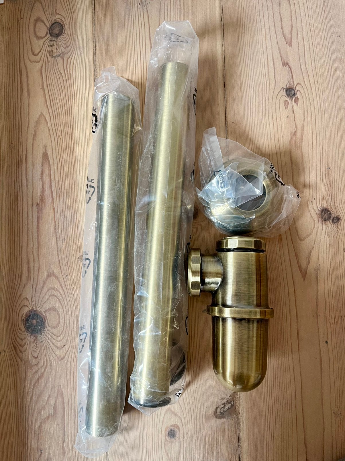 Siphon en bronze frotté, Bricolage & Construction, Enlèvement, Neuf, Lavabo