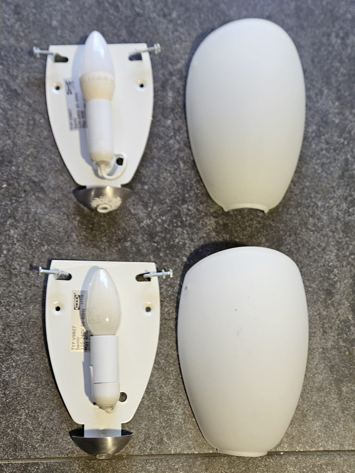 Ikea Santir wandlamp 2 stuks, Huis en Inrichting, Ophalen, Wandlamp, IKEA