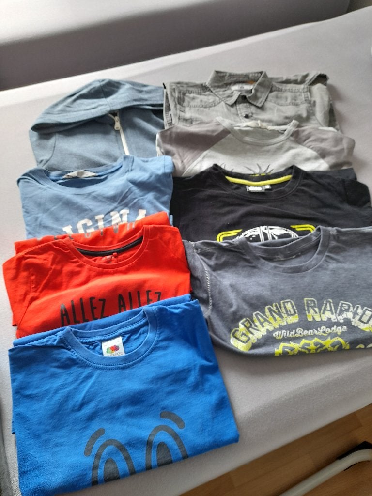 kleding pakket jongen maat 134/140, Kinderen en Baby's, Overige, Ophalen of Verzenden, Zo goed als nieuw, Shirt of Longsleeve