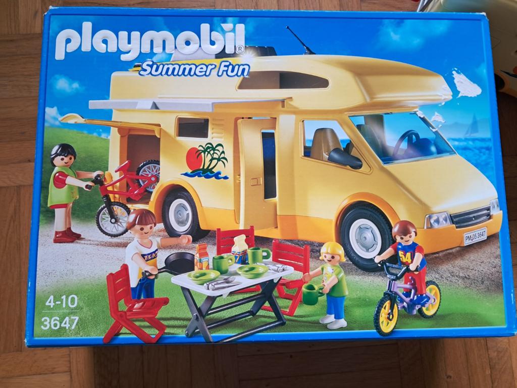 Playmobil mobilhome, set 3647, Kinderen en Baby's, Speelgoed | Playmobil, Ophalen, Gebruikt, Complete set
