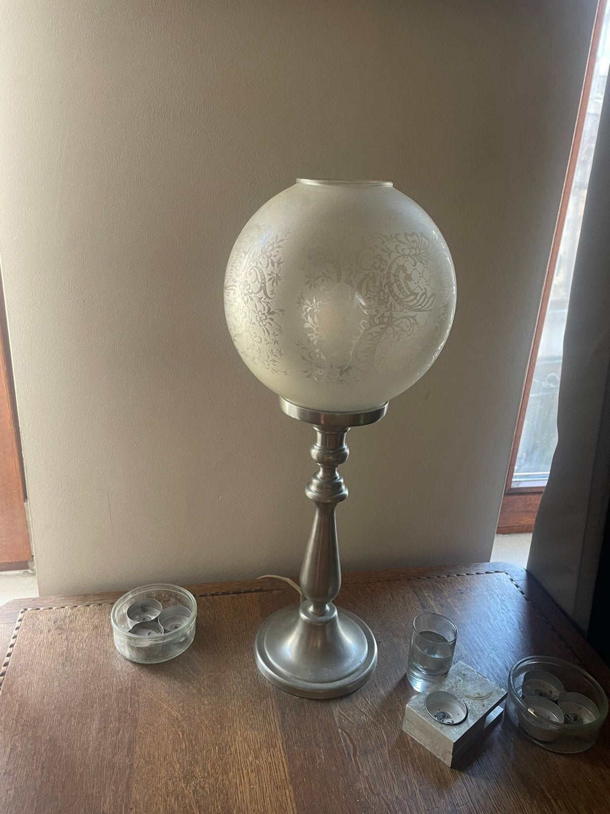 Lampe en Etain 1930, Enlèvement, Comme neuf