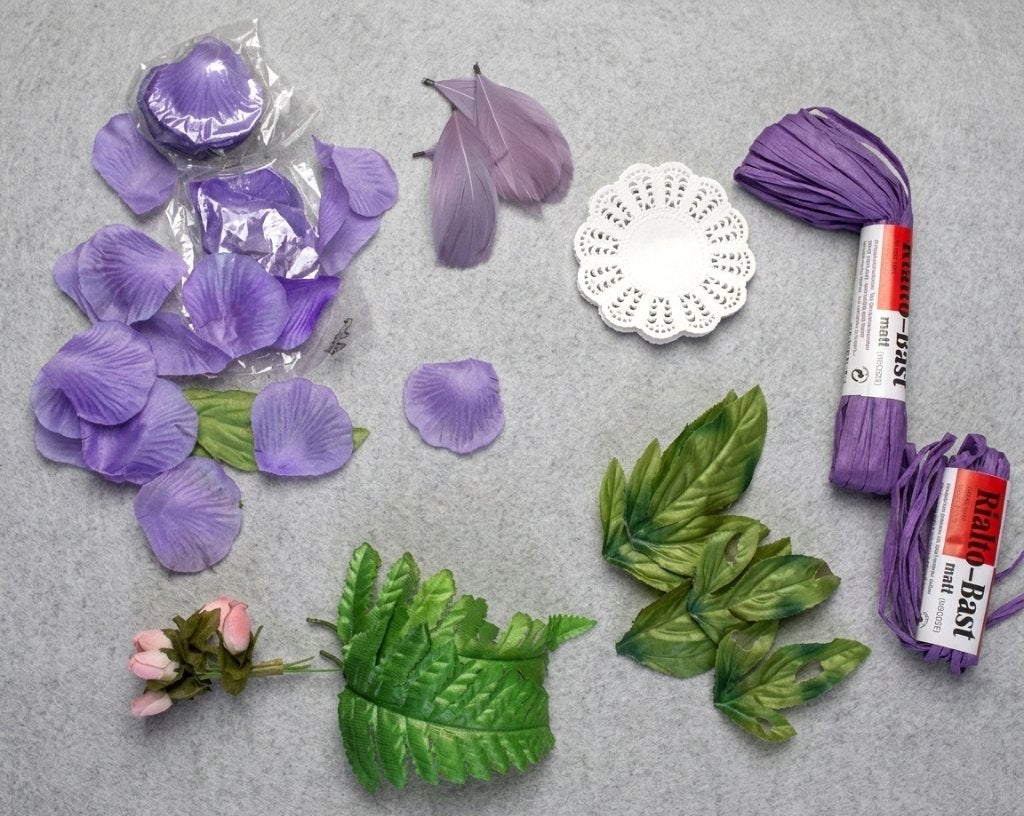 Scrapbook versiering set kunstbloemen en papier, Ophalen of Verzenden, Nieuw, Versiering of Embellishment
