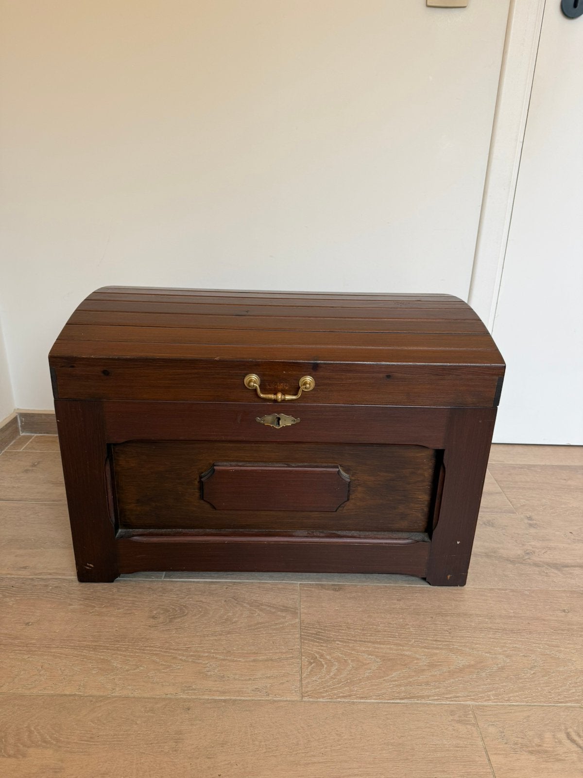 Étui de rangement/boîte à couvertures vintage en bois, 50 à 100 cm, Enlèvement, Utilisé, 50 à 75 cm