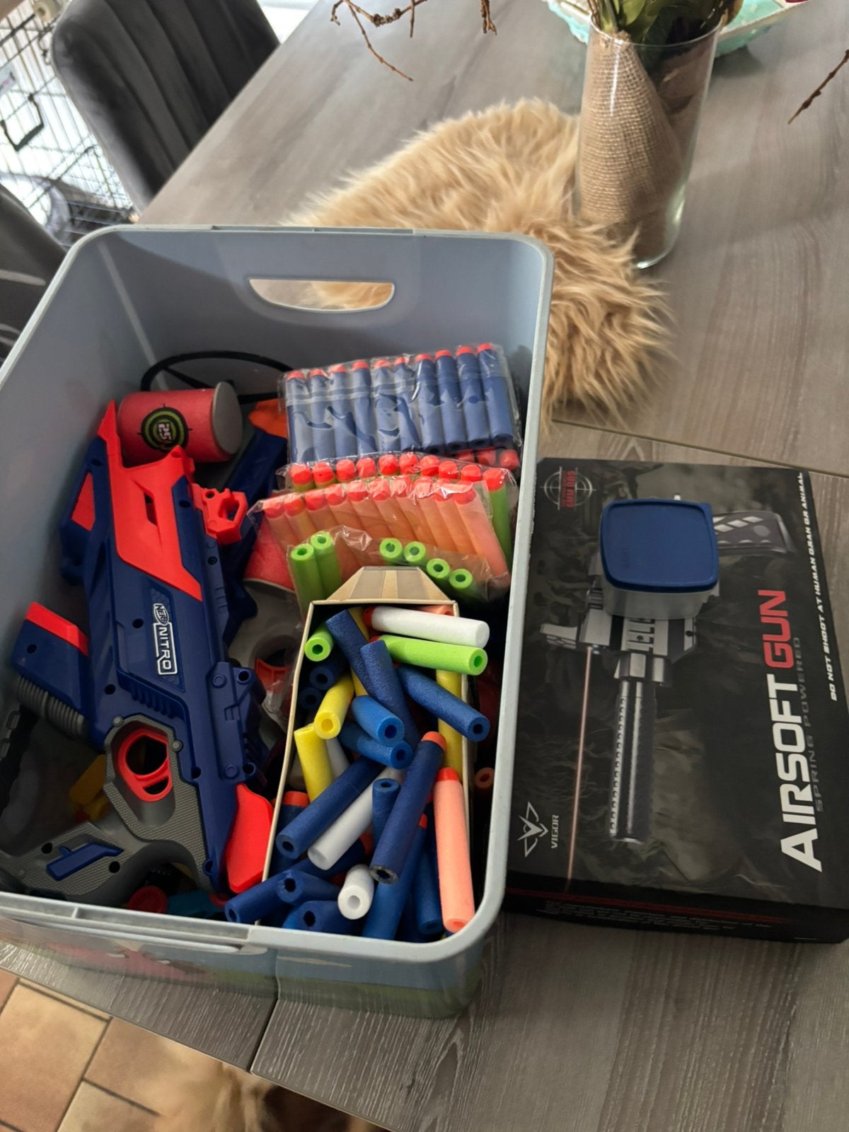 Bak nerf pistolen met pijltjes, Ophalen, Zo goed als nieuw