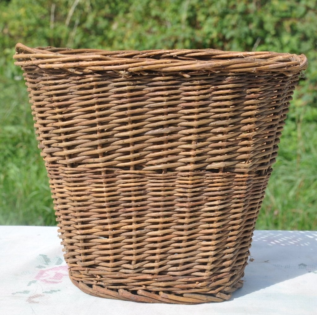 panier en rotin ovale et haut, Maison & Meubles, Enlèvement ou Envoi, Osier, Ovale, Tressé