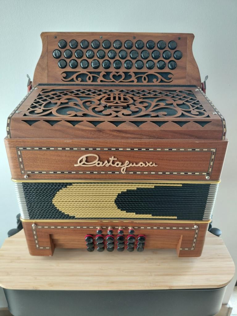 Diatonische accordeon Castagnari Hybride Handry notelaar, Ophalen