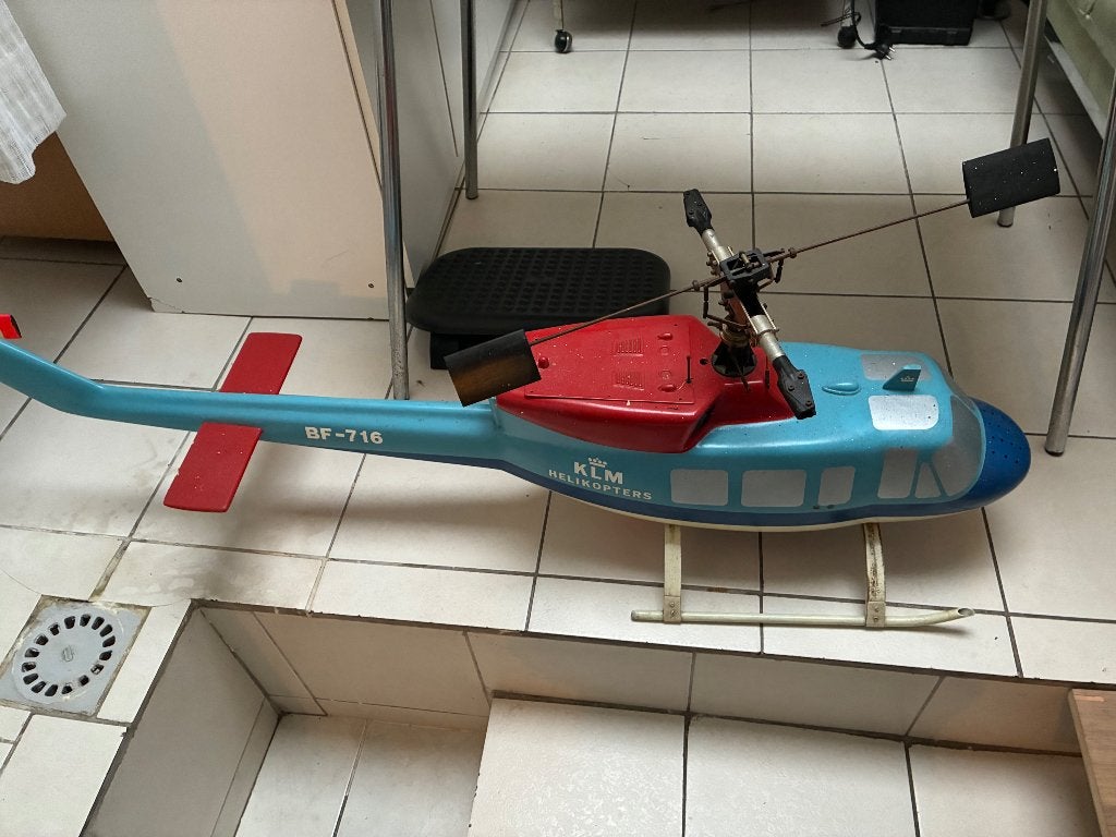 Graupner Bell 212 Twin Jet – hélicoptère RC 1973 – comple, Enlèvement ou Envoi, Comme neuf, Nitro, Hélicoptère