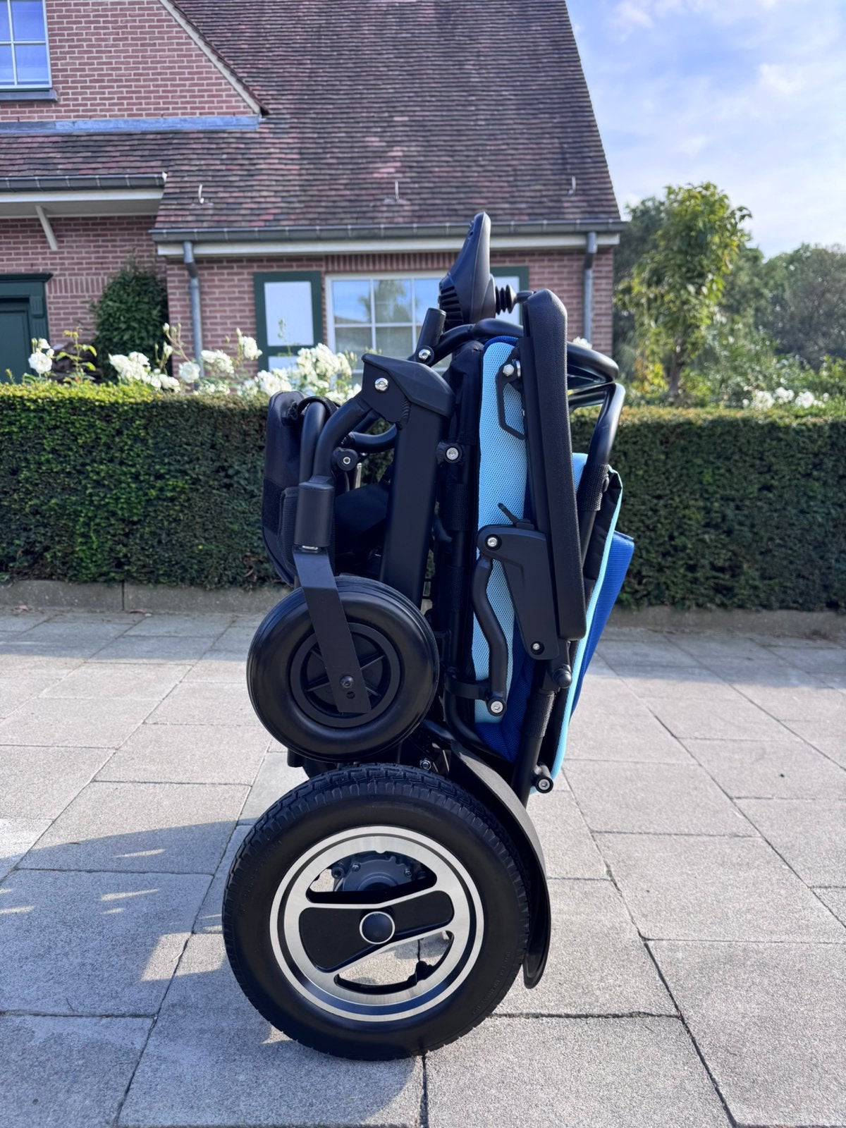 Nieuwe Elektrische Rolstoel Opvouwbaar lichtgewicht rolwagen, Diversen, Ophalen of Verzenden, Inklapbaar, Zo goed als nieuw, Elektrische rolstoel