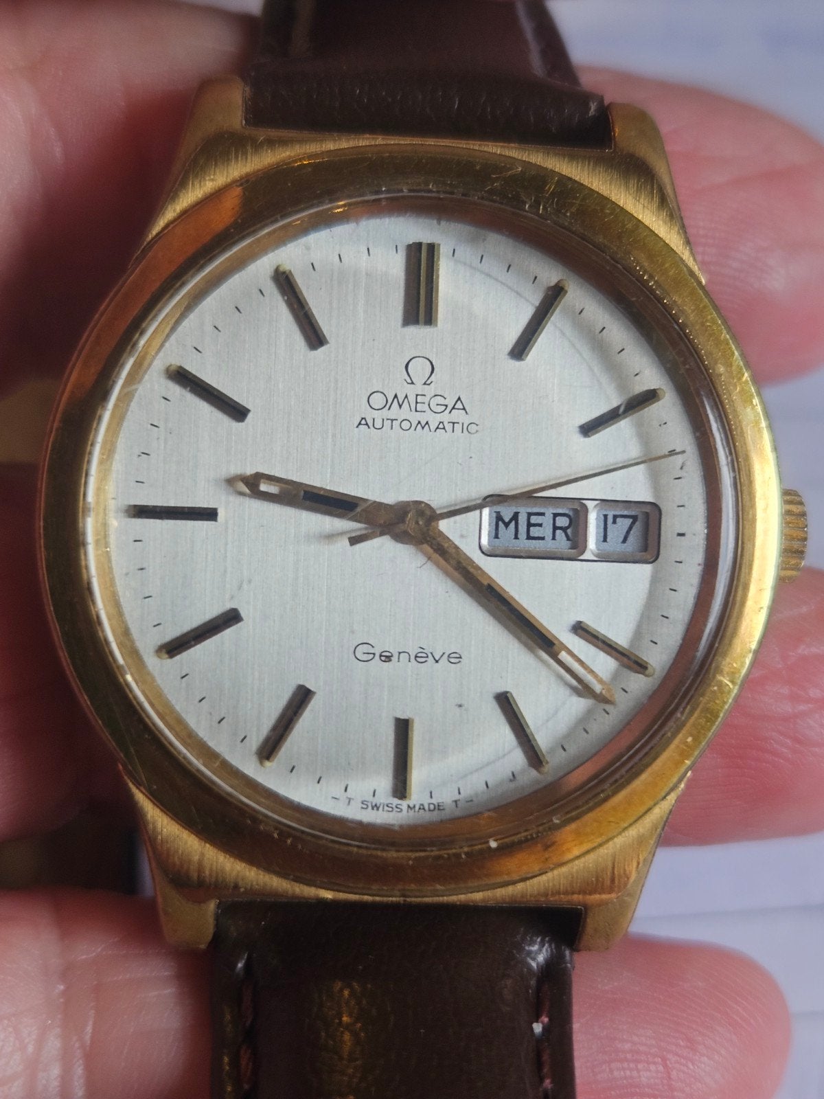 Montre oméga Genève automatic vintage, Enlèvement ou Envoi