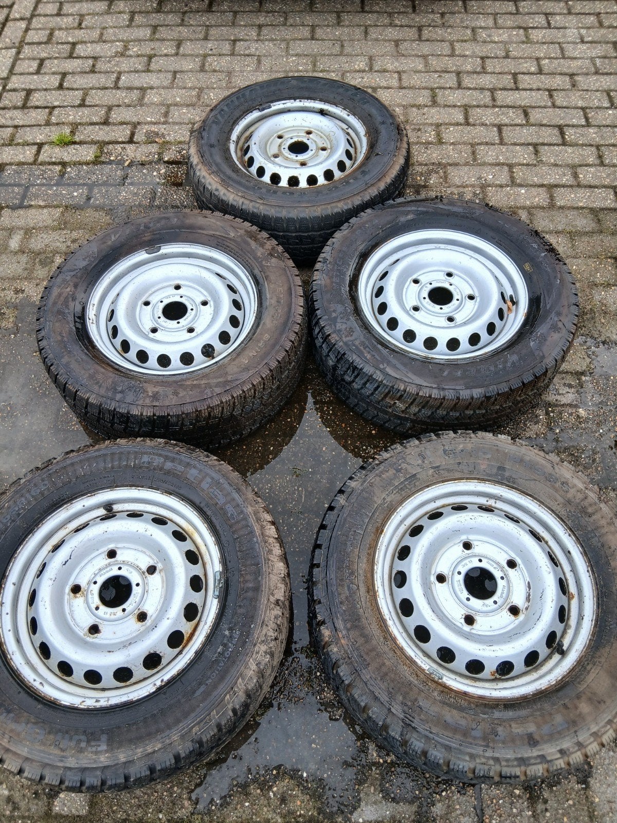 5 Nieuwe banden met velgen 150 euro!!!!, Ophalen of Verzenden