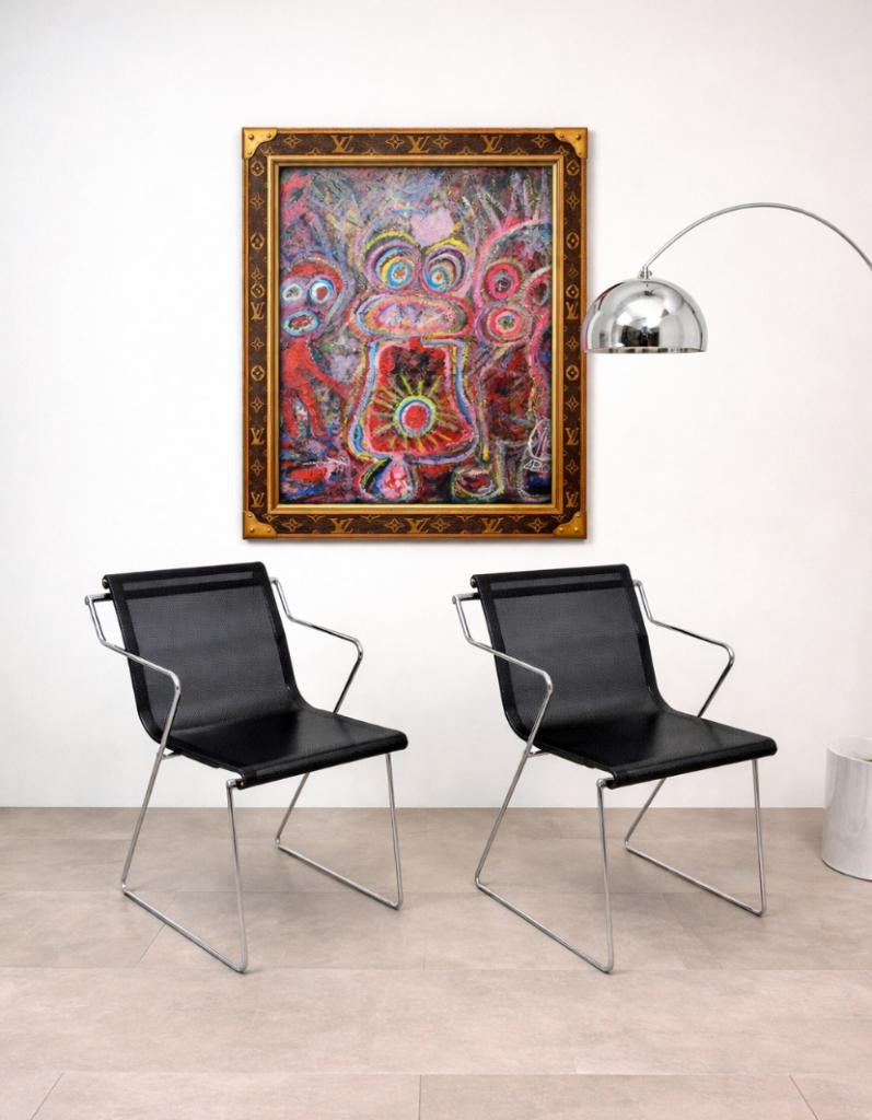 2 ITALIAANSE STOELEN: MONOPOLIE PIETRO AROSO, Huis en Inrichting, Modern, Ophalen, Zo goed als nieuw, Overige typen