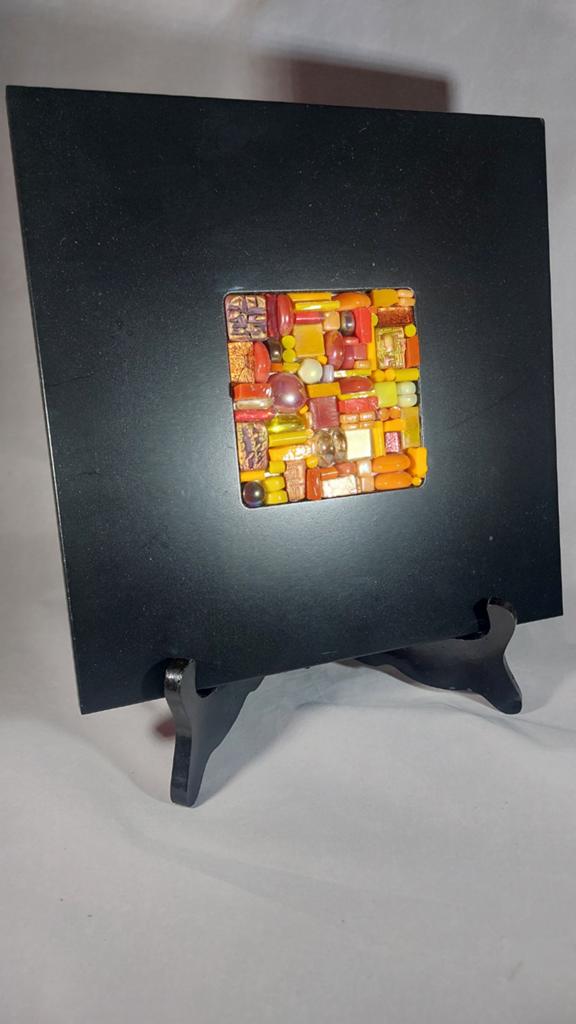 Mozaïek kunst 25x25cm, Ophalen of Verzenden