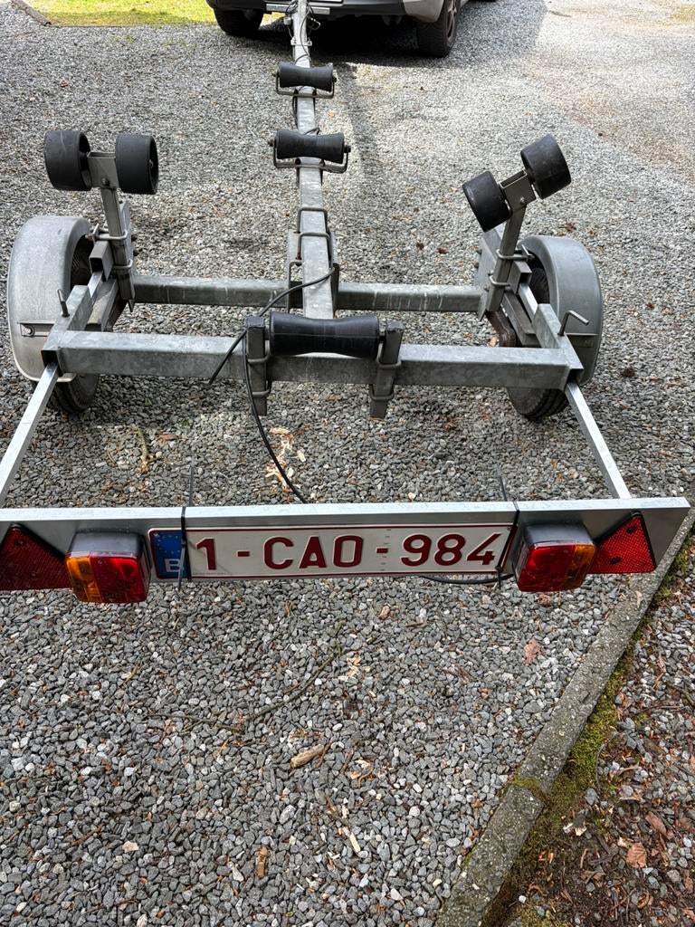 Trailer voor rubberboot, Watersport en Boten, Ophalen, Minder dan 1500 kg, Gebruikt, Overige typen